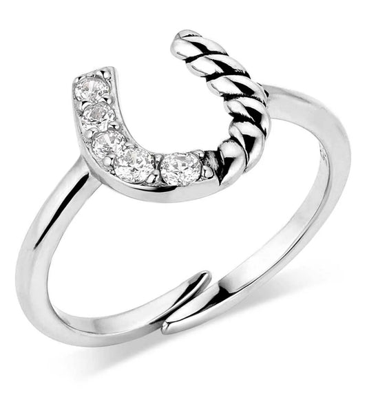 Roping Silver Ring