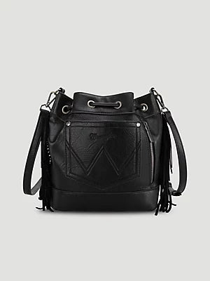 Leather Wrangler Bucket Bag