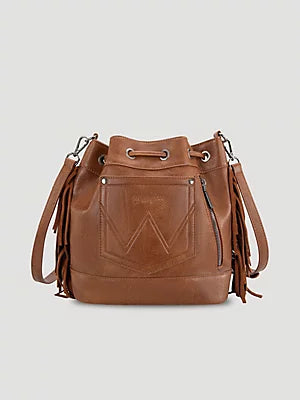 Leather Wrangler Bucket Bag