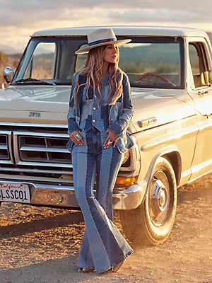 Lainey Wilson Patchwork Wrangler Bell Bottoms