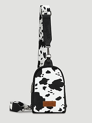 Cow Print Wrangler Sling Bag