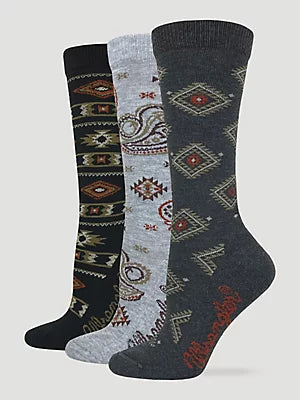 3-Pack Southwestern Wrangler Socks