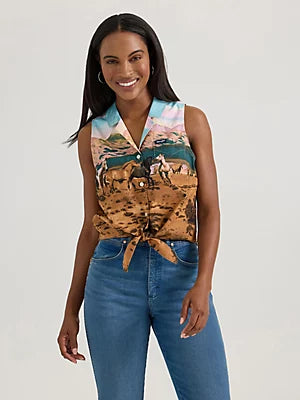 Bold Printed Wrangler Farmers Tee